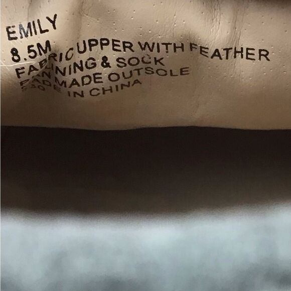 STEVE Madden flats loafers grey feathers size 8.5 - Picture 10 of 15